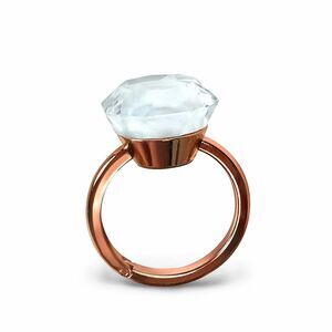 Light-Up Crystal Purse Hook | Rose Gold Handbag Holder | Table Bag Hanger